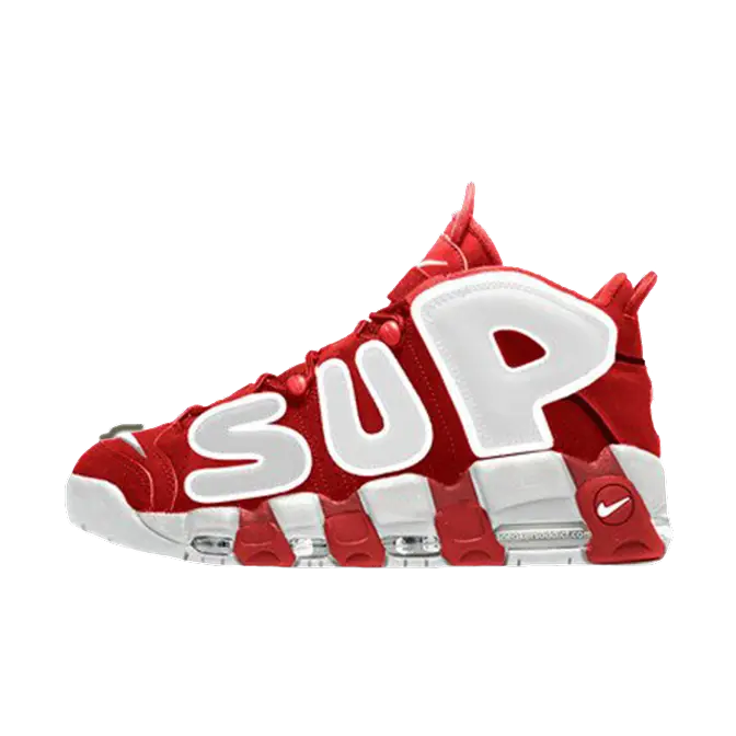 Supreme x nike outlet air more uptempo red