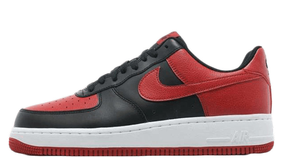 nike air force 1 mens red and black