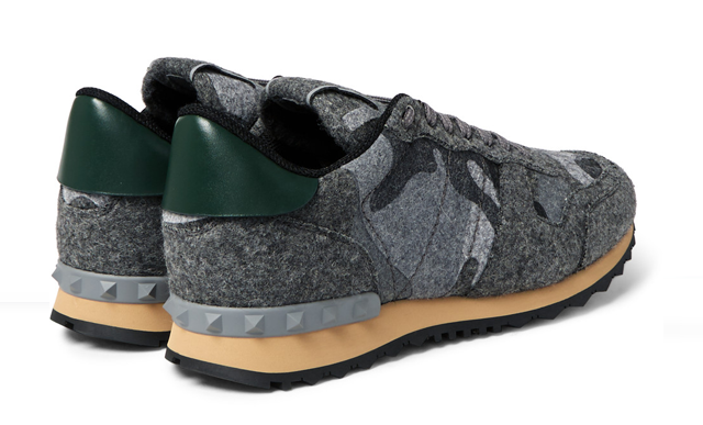VALENTINO Camouflage Print Felt