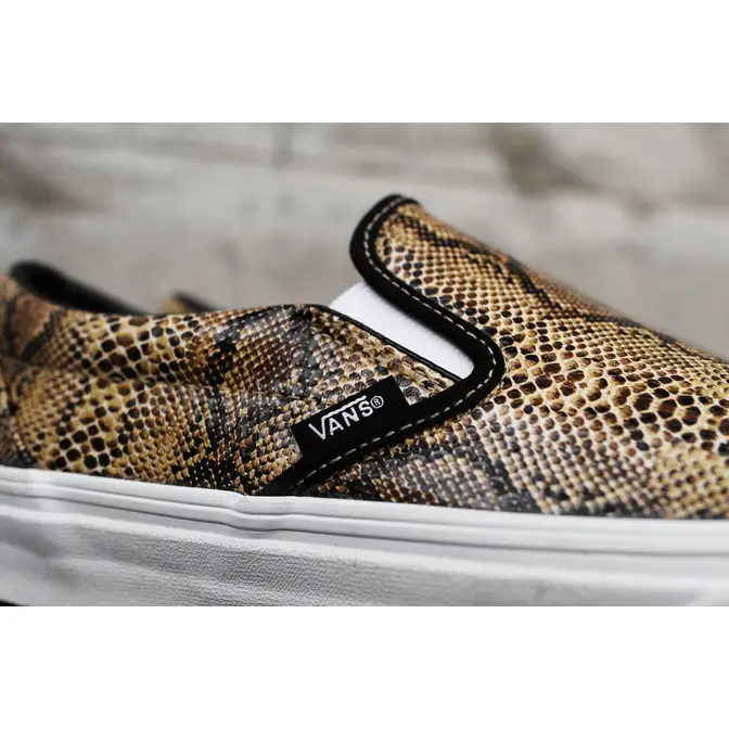 Snakeskin vans clearance slip ons