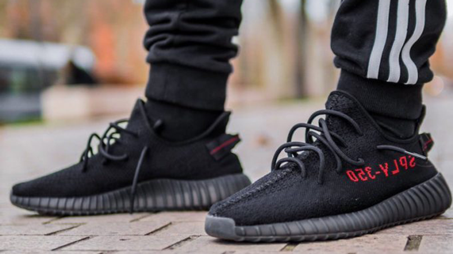 yeezy boost 350 black red