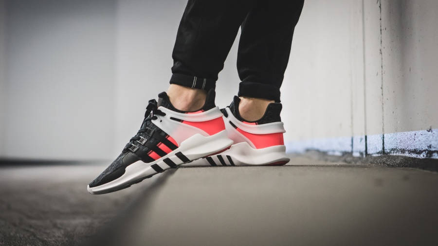 adidas eqt support adv black and pink