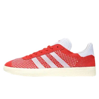 Adidas gazelle primeknit red online