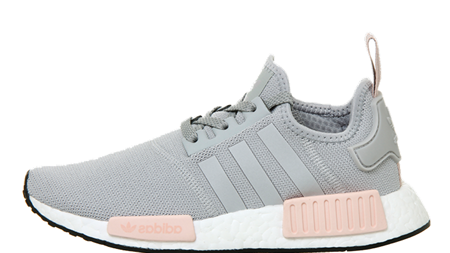 gray and pink nmds