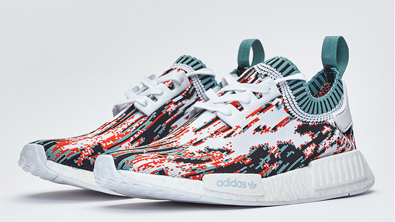 adidas NMD R1 Primeknit Datamosh Red 