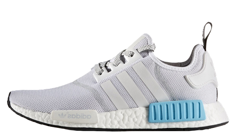 adidas nmd white with blue
