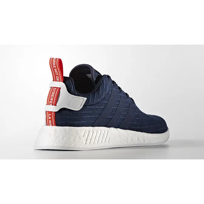 Nmd r2 navy outlet white red