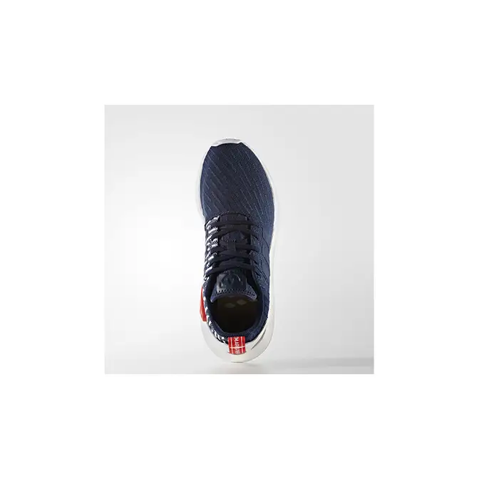  adidas NMD R2 Pk - Bb2952 - Size 9 Navy, White, Red