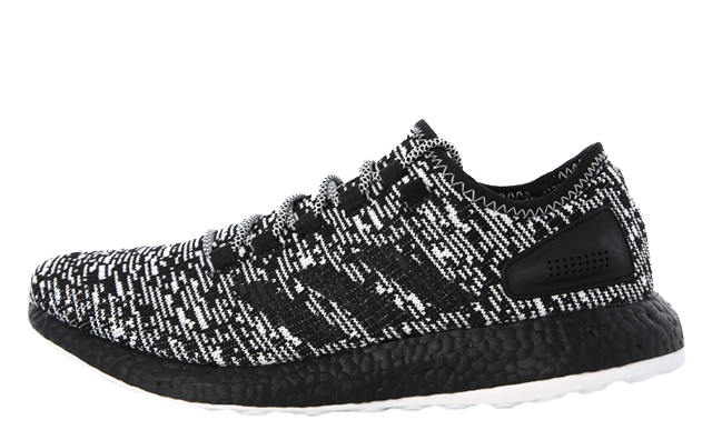 adidas pure boost black and white