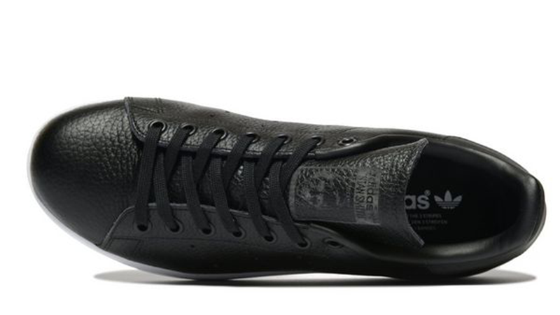 stan smith black and white leather