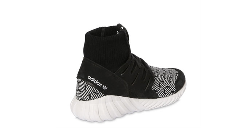 adidas Tubular Printed Primeknit Black White
