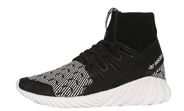 adidas Tubular Printed Primeknit Black White