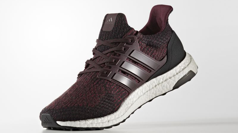maroon and white adidas ultra boost