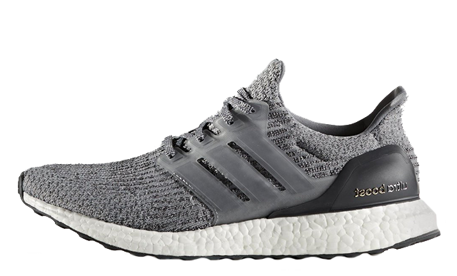 black and gray ultra boost