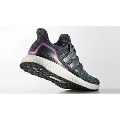 Adidas ultra boost black and rainbow sale