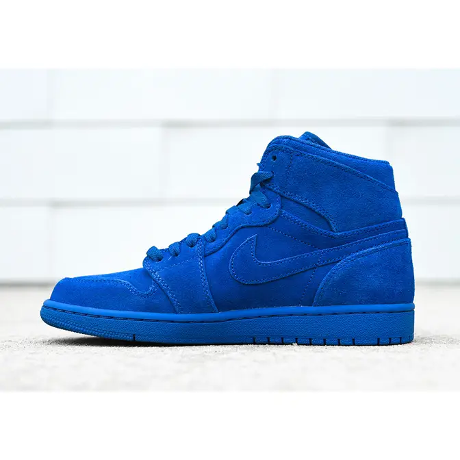 Jordan 1 cheap blue suede