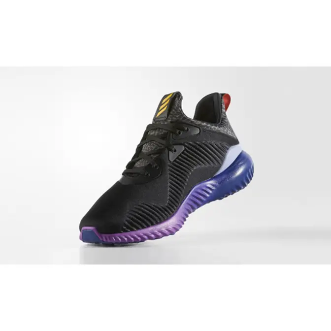 Adidas alphabounce sale black and purple