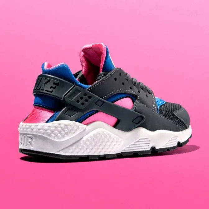 Nike huarache grey and pink best sale