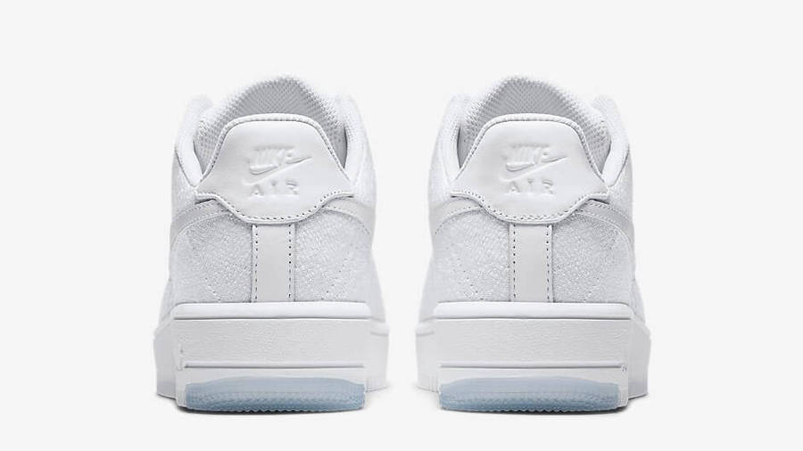 all white flyknit af1