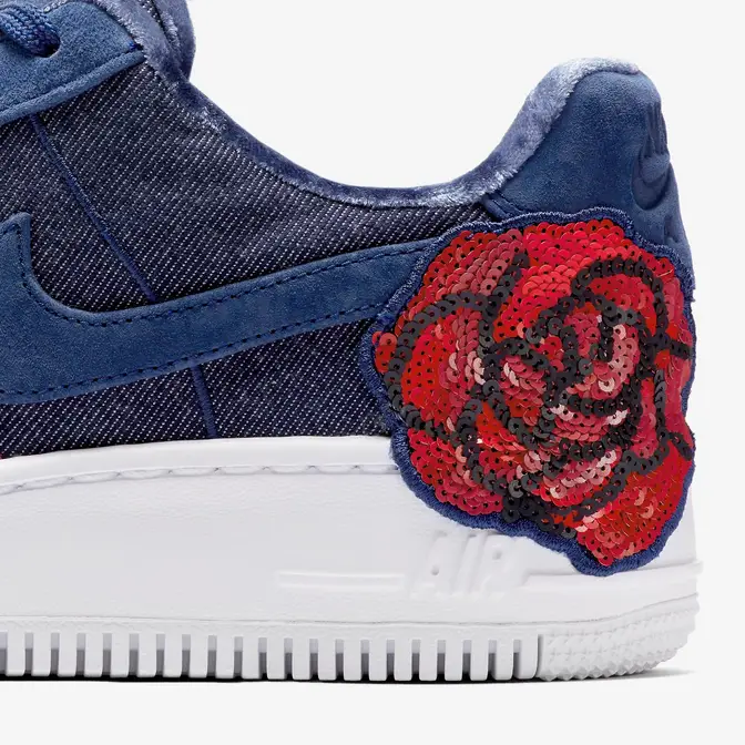 Nike Womens Air Force 1 Upstep Floral Sequin Pack Binary Blue | Where ...