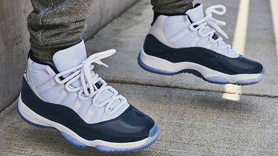 navy blue and white 11 jordans