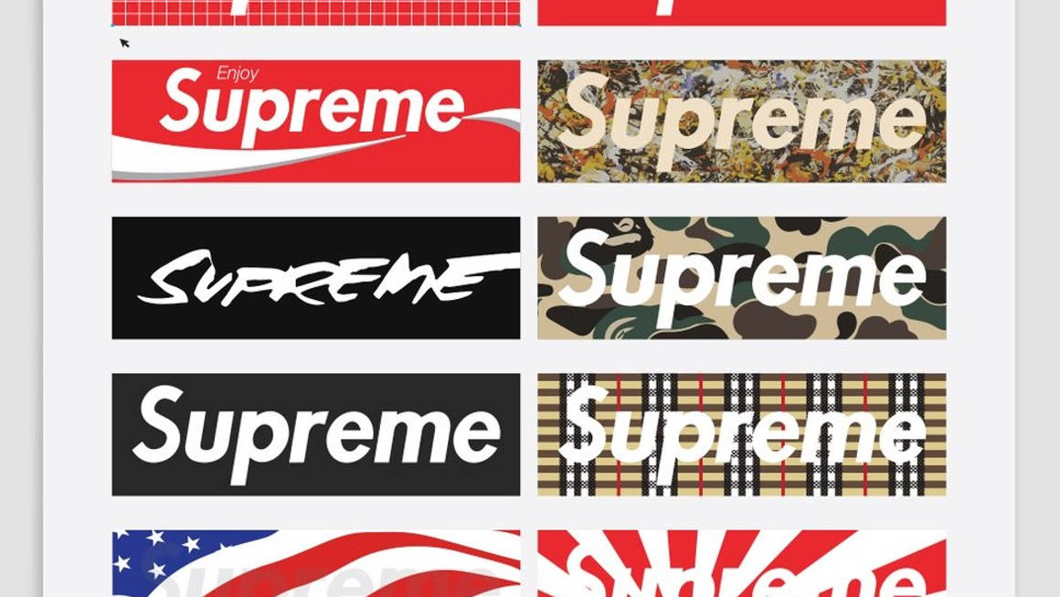 Hypebeast's Will Appreciate This Supreme Wall Art From Kick Posters ...