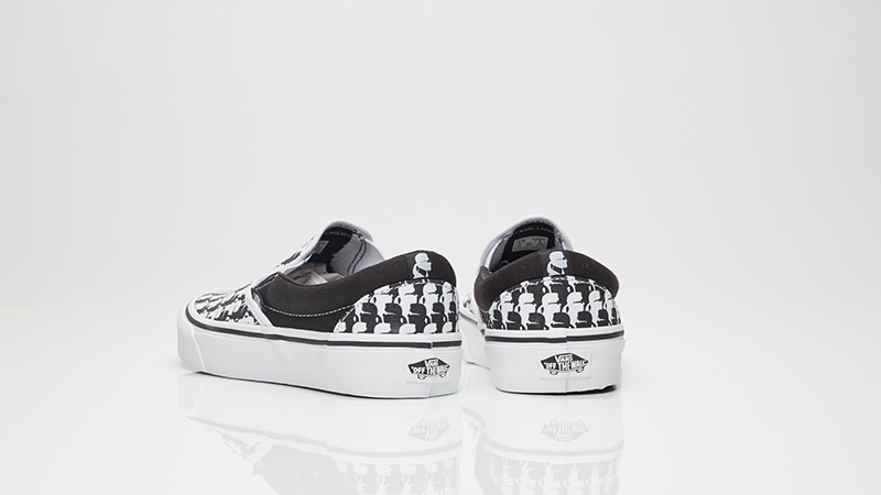 Vans UA Classic Slip-On x Karl Lagerfeld Black White Where To