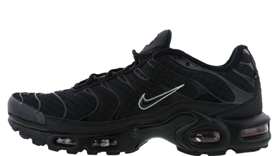 nike tuned 1 black leather