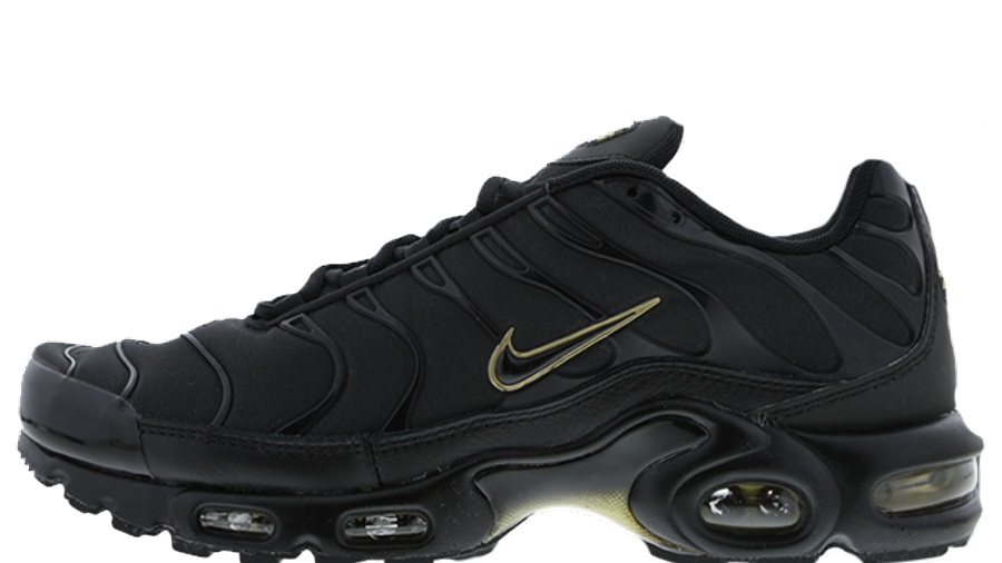 nike tuned 1 black and gold