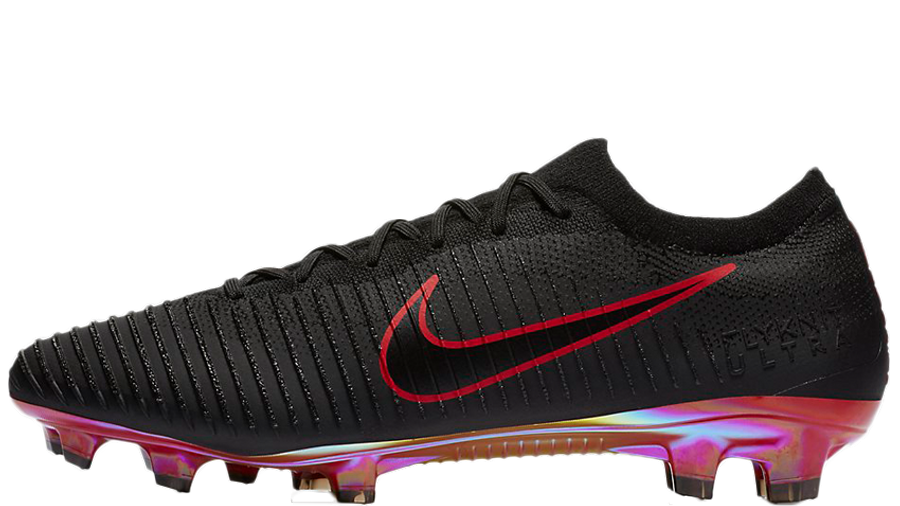 nike mercurial black and red