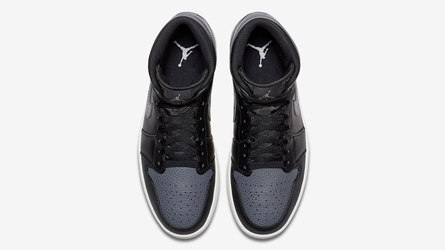 Jordan 1 Mid Tumbled Leather Grey | Where To Buy | 554724-041 | The ...