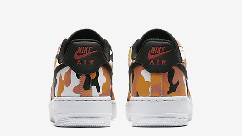 Nike Air Force 1 07 LV8 - Orange Camo, Size 8.5, 823511 800