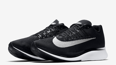 nike zoom fly black and white