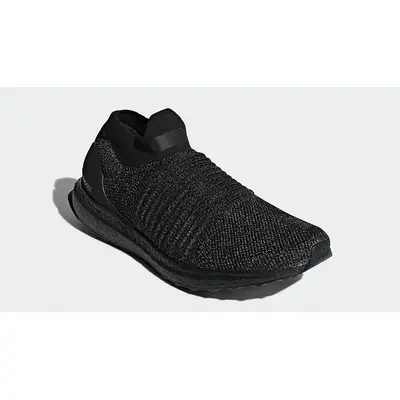 Adidas ultra boost laceless mens outlet black