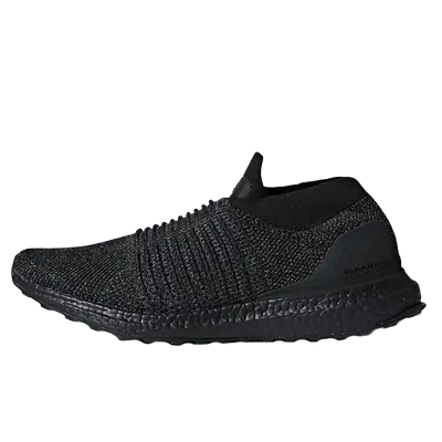 Laceless ultra boost triple on sale black