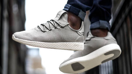 Muted Grey Tones Takeover The Pharrell Williams x adidas Tennis Hu Light Grey Muted Grey Tones Takeover The Pharrell Williams x adidas Tennis Hu Light Grey