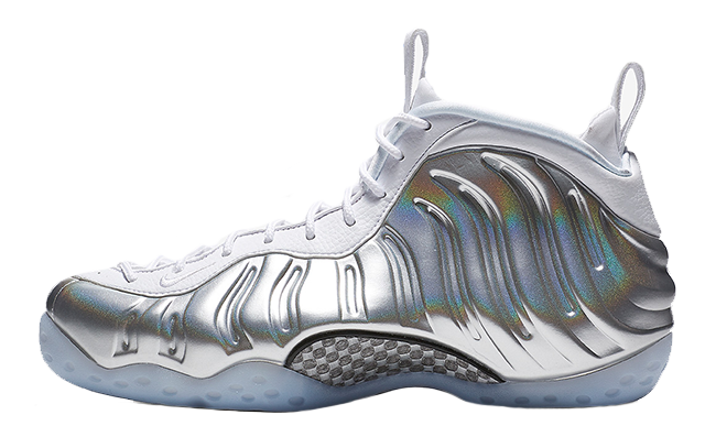 Nike air foamposite online one metallic silver