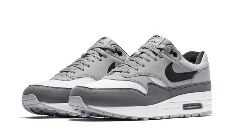 grey and white air max
