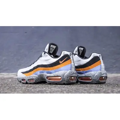 Nike air max 95 premium wolf grey orange  and  blue hotsell