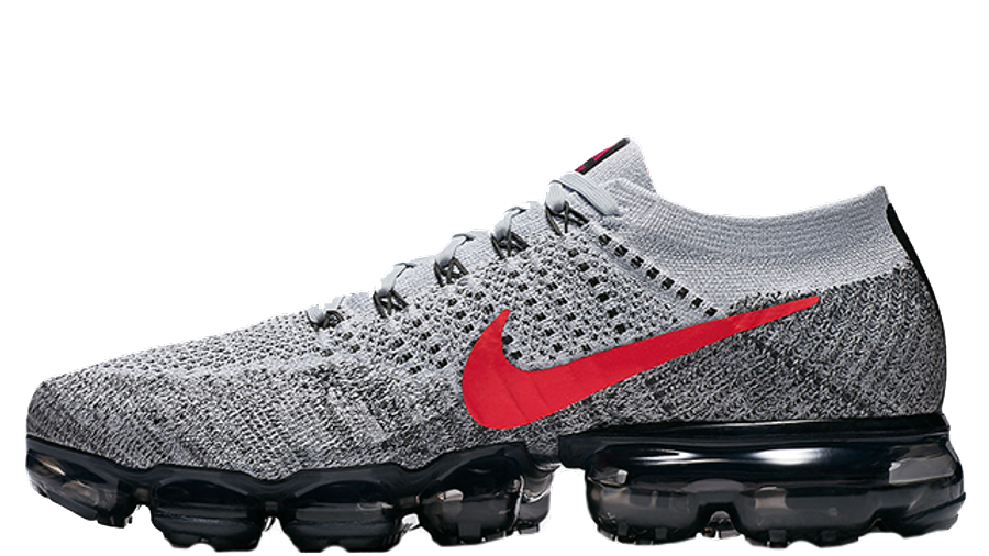 red and gray vapormax