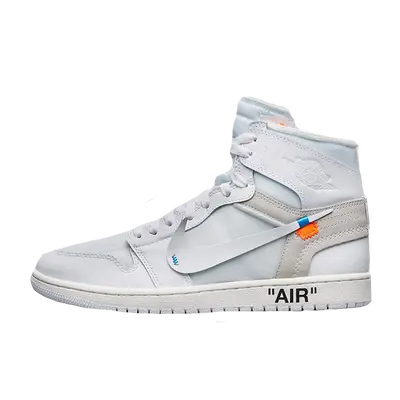 Off white x hot sale air jordan 1 white