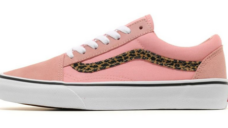 Get Fierce With These Pink And Leopard-Print Old Skool Vans Get Fierce With These Pink And Leopard-Print Old Skool Vans