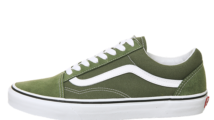 white vans with green sole