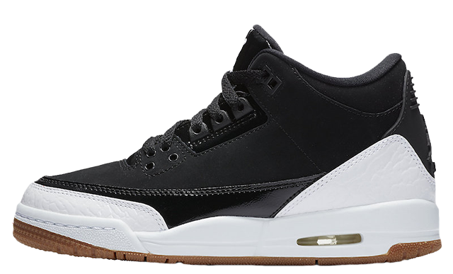 Jordan 3 GS Black White Gum 441140-022