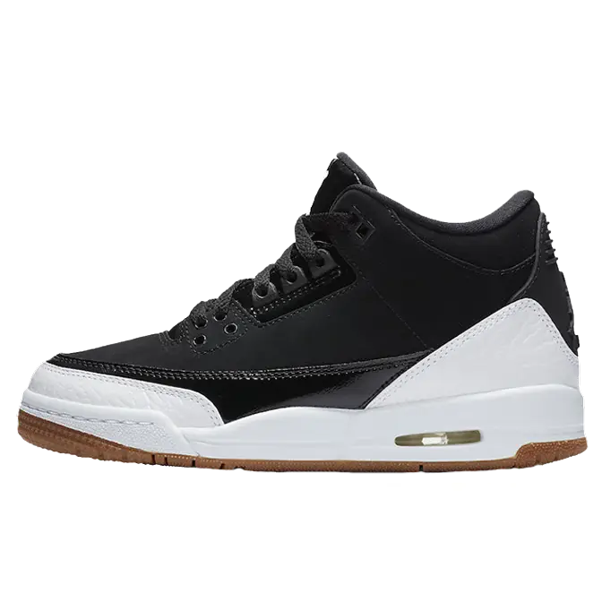 Jordan 3 hot sale black white