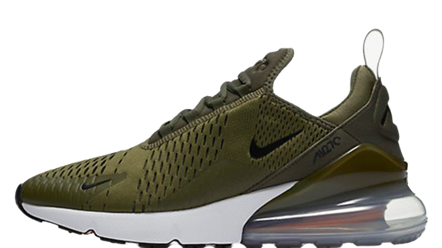 olive green nike 270s