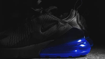 air max 270 black with blue bubble