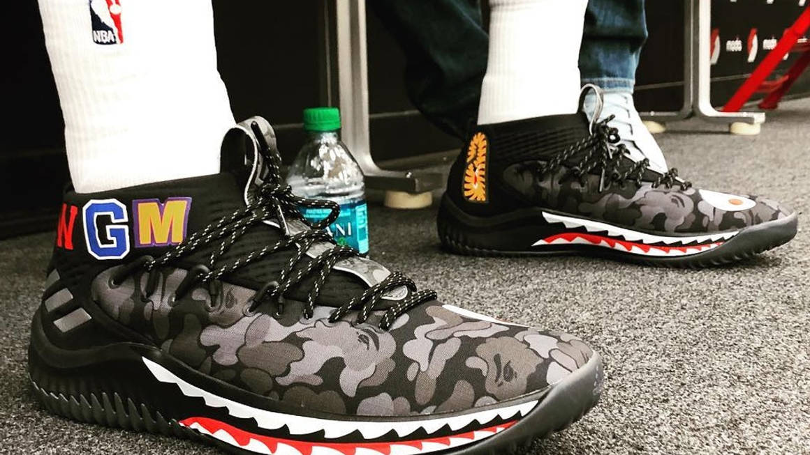 An On Foot Look At The BAPE x adidas Dame 4