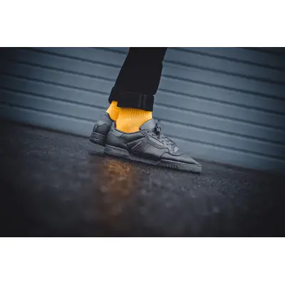 Yeezy powerphase black on feet hotsell