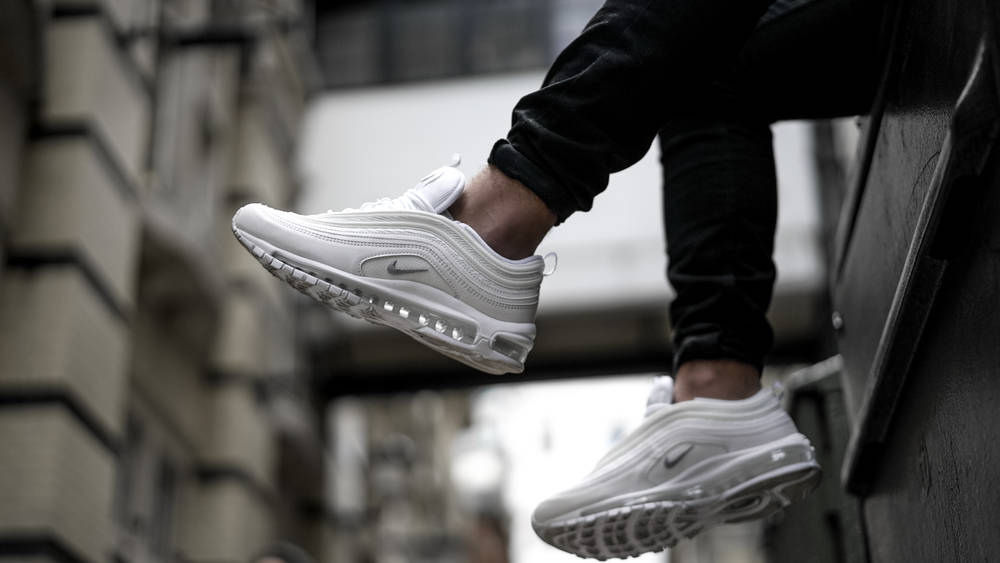 Take An On-Foot Look At The Nike Air Max 97 ‘Triple White’
